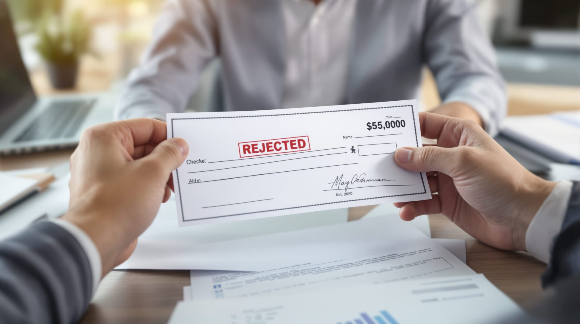 cheque rejeté délai