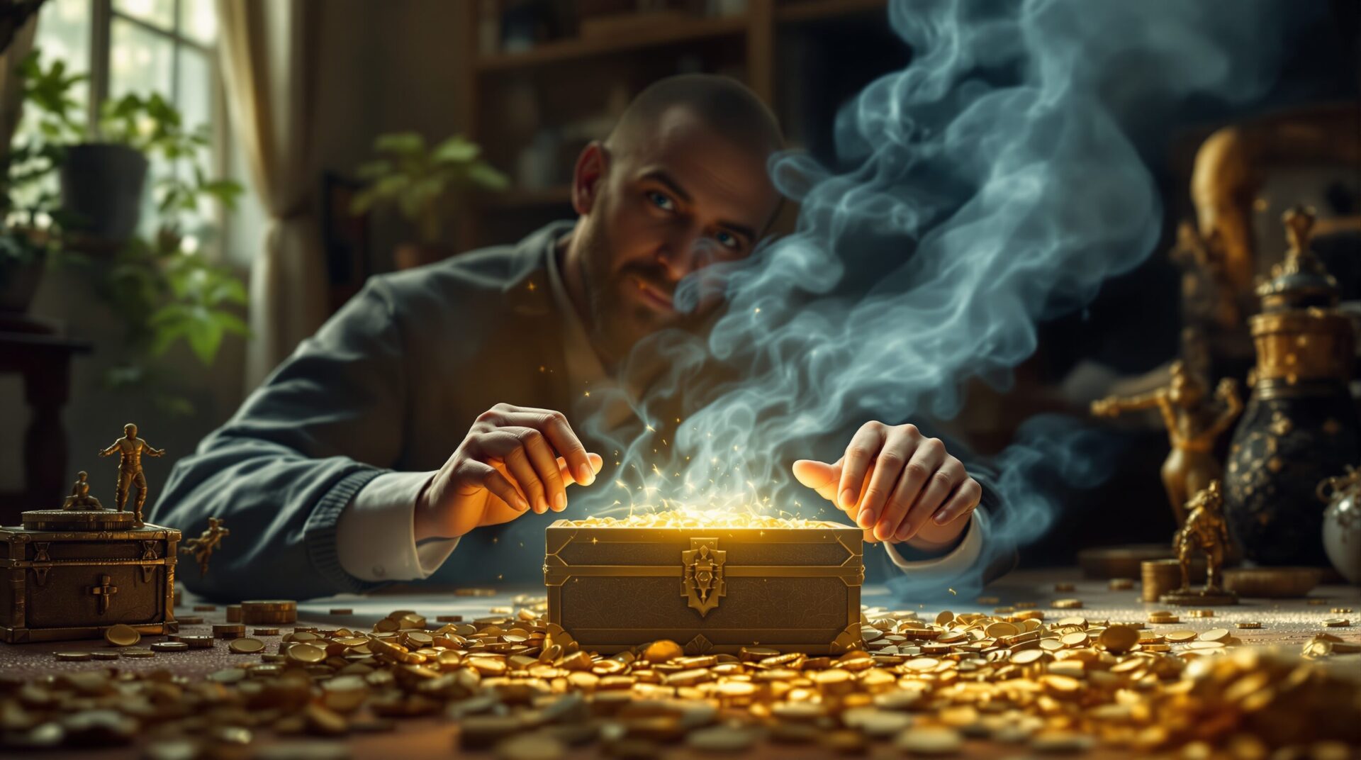 découverte d'un trésor dans une maison