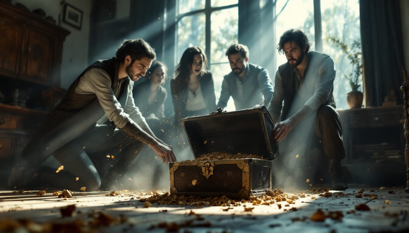 découverte d'un trésor dans une maison