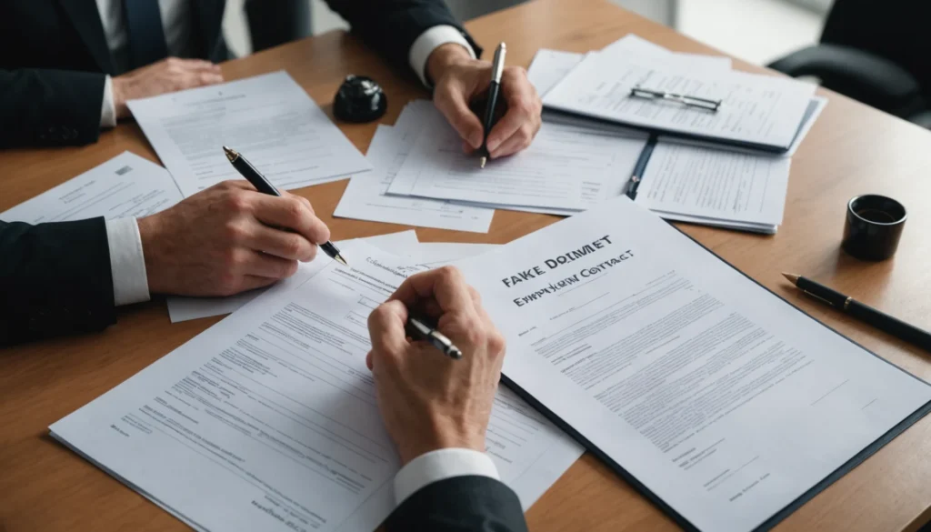 faux contrat de travail par l'employeur