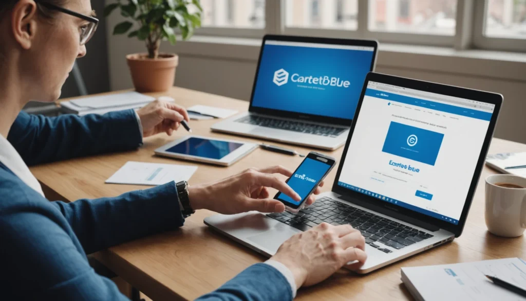 carte e bleue banque populaire