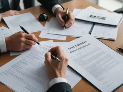 faux contrat de travail par l'employeur